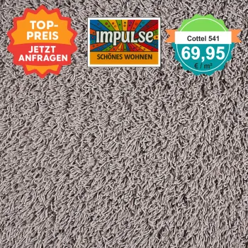 Draufsicht JAB Cottel 541 Kiesel – Teppichboden, Farbe Kiesel, Preis 69,95 €/m²